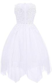 img 1 attached to 👗 Bow Dream Wedding Flower Bridesmaid Girls' Dress Clothing