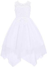 img 3 attached to 👗 Bow Dream Wedding Flower Bridesmaid Girls' Dress Clothing