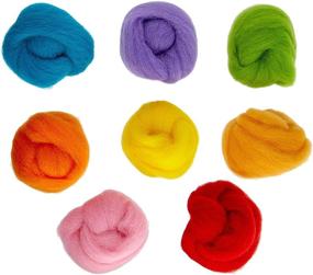 img 1 attached to 🎨 Wistyria Editions WR-906R Wool Roving Variety Pack, Confetti Colors, Set of 8