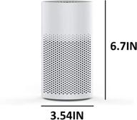 🚗 переносной автомобильный очиститель воздуха с hepa фильтром - мини-ионизатор для небольших помещений - usb очиститель воздуха для спальни, дома, офиса, настольный логотип