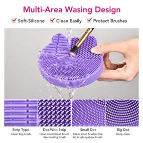 img 1 attached to 🧼 Quick & Easy Purple Silicone Storage Cleaning Remover