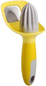 img 4 attached to 🍋 3 in 1 Lemon Zester Tool - Citrus Zester, Channel Knife, Citrus Reamer, and Grater with Seed Pip Catcher - Avoid Mess with Soft-Touch Grip - Compact Design for Easy Storage - Dishwasher Safe - by KITCHENDAO