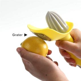 img 1 attached to 🍋 3 in 1 Lemon Zester Tool - Citrus Zester, Channel Knife, Citrus Reamer, and Grater with Seed Pip Catcher - Avoid Mess with Soft-Touch Grip - Compact Design for Easy Storage - Dishwasher Safe - by KITCHENDAO