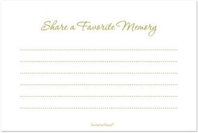 img 1 attached to 💛 Gold Retirement Wishes, Bucket List, and Memory Share Cards (Set of 48)