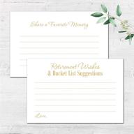 💛 gold retirement wishes, bucket list, and memory share cards (set of 48) логотип