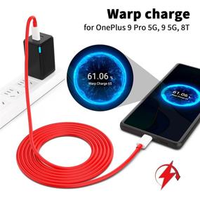 img 3 attached to 🔌 2 упаковки 6.6 футовых USB C кабелей APETOO для OnePlus 9 Pro - Зарядное устройство Type C Warp Charge Dash Charge 65W 6.5A USB-C Длинный супербыстрый зарядный кабель для iPad Pro, iPad Air 4, OnePlus 8T, 8 Pro, 7T