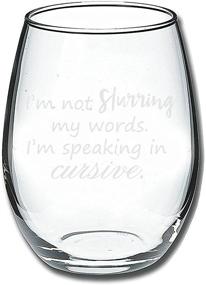 img 2 attached to Slurring Speaking Cursive Stemless Birthday