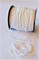 🧶 110 yard 1/8 inch elastic strap earloop cord round ear tie rope handmade string stretchy rope for crafts diy sewing - white (3mm) by amazing universe logo