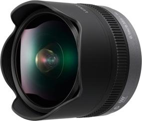 img 2 attached to 📷 Panasonic Lumix G Fisheye Lens, 8mm, F3.5, Micro Four Thirds, H-F008 - USA Black: A High-Quality Mirrorless Option