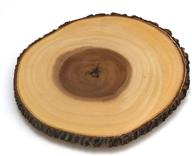 🌳 acacia tree bark footed server for cheese, crackers, and hors d'oeuvres by lipper international - large size logo