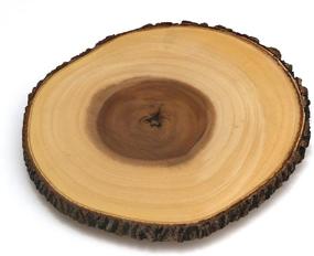 img 4 attached to 🌳 Acacia Tree Bark Footed Server for Cheese, Crackers, and Hors D'oeuvres by Lipper International - Large Size