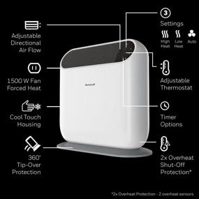 img 3 attached to 🔥 Керамический обогреватель Honeywell ThermaWave 6 с технологией Программируемого термостата