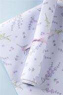 🌸 lakeside collection lavender floral scented paper drawer liners - set of 6 sheets for cabinets logo