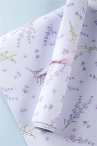 img 1 attached to 🌸 Lakeside Collection Lavender Floral Scented Paper Drawer Liners - Set of 6 Sheets for Cabinets