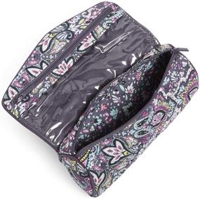 img 1 attached to 💄 Vera Bradley Women's Cotton on a Roll Makeup Brush & Pencil Case Cosmetic Organizer