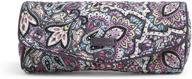 💄 vera bradley women's cotton on a roll makeup brush & pencil case cosmetic organizer logo