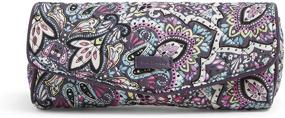 img 2 attached to 💄 Vera Bradley Women's Cotton on a Roll Makeup Brush & Pencil Case Cosmetic Organizer