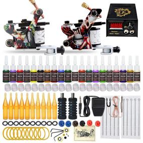 img 4 attached to 💉 The Ultimate Tattoo Kit: 2 Machine Tattoo Gun Set with Power Supply, Needles, and 20 Vibrant Inks!