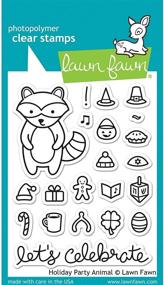 img 1 attached to 🎉 Holiday Party Animal Clear Stamps - Lawn Fawn LF934: A Fun Addition to Your Festive Crafting!