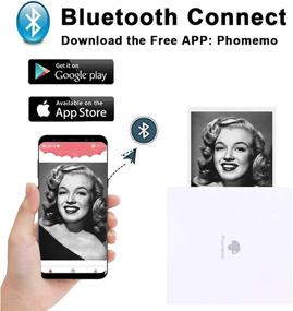 img 3 attached to 🖨️ Phomemo M02 Portable Bluetooth Photo Printer: Innovative Wireless Sticker Mini Printer for iOS and Android - Print Photos, Journals, Fun, Black and White