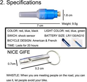 img 2 attached to 🚴 CHIYOU Vibration Sensor Waterproof Shockproof Lamp: Neon Tire Valve Led Light - Set of 2 for Bicycle Wheels