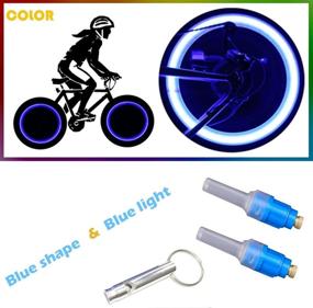 img 3 attached to 🚴 CHIYOU Vibration Sensor Waterproof Shockproof Lamp: Neon Tire Valve Led Light - Set of 2 for Bicycle Wheels