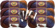 lion brand landscapes yarn mountain logo