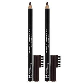img 2 attached to 🖋️ Rimmel London Professional Eyebrow Pencil Duo - Dark Brown - Pack of 2