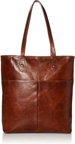 img 4 attached to 👜 Frye Melissa Cognac Simple Tote - Women's Handbags, Wallets, and Totes