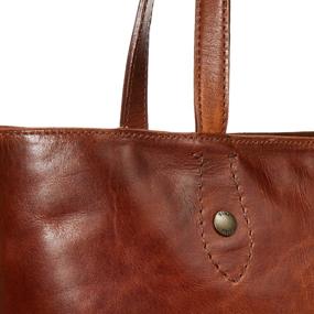 img 2 attached to 👜 Frye Melissa Cognac Simple Tote - Women's Handbags, Wallets, and Totes