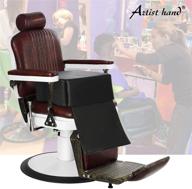 🪑 artist hand children leather cushion oversize barber salon booster seat - enhance salon experience with spa equipment in classic black logo