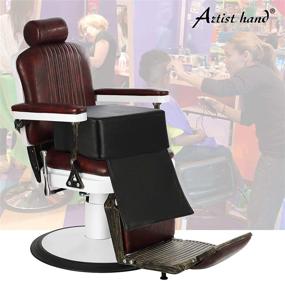 img 4 attached to 🪑 Artist Hand Children Leather Cushion Oversize Barber Salon Booster Seat - Enhance Salon Experience with Spa Equipment in Classic Black