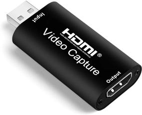 img 4 attached to 🎥 Высокое разрешение 1080p 30fps HDMI в USB 2.0 захват видеокарты - Запись непосредственно на компьютер для игры, стриминга, обучения - Захват видео и аудио через HDMI (черный)