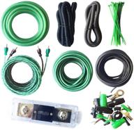 🔊 high-quality soundbox 4 gauge amp kit: genuine awg amplifier install wiring, 4 ga 20 ft power cable, powerful 3500w performance logo