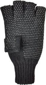 img 1 attached to Bruceriver Men's Knitted Thinsulate Lining Fingerless Gloves & Mittens: Stylish and Warm Accessories