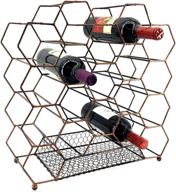 🍷 bellaa 23424 countertop wine rack: stylish and space-saving 20 bottle holder for wine storage and cork collection логотип