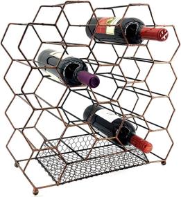 img 4 attached to 🍷 Bellaa 23424 Countertop Wine Rack: Stylish and Space-Saving 20 Bottle Holder for Wine Storage and Cork Collection