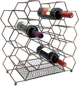 img 1 attached to 🍷 Bellaa 23424 Countertop Wine Rack: Stylish and Space-Saving 20 Bottle Holder for Wine Storage and Cork Collection