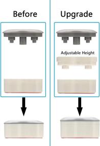 img 2 attached to 🚽 Enhance Comfort with Bidet Bumper: Universal, Height-increasing Pads for Toilet Seats - 8PCS Kit