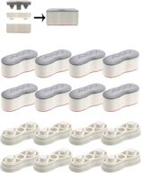 🚽 enhance comfort with bidet bumper: universal, height-increasing pads for toilet seats - 8pcs kit logo