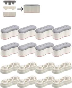 img 4 attached to 🚽 Enhance Comfort with Bidet Bumper: Universal, Height-increasing Pads for Toilet Seats - 8PCS Kit