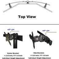 🖥️ enhance your workstation with the ezm deluxe triple monitor mount stand: desktop clamp support for 3 monitors up to 28 inches (002-0019) logo