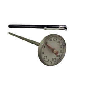 img 1 attached to 🌡️ Supco ST02 Pocket Dial Thermometer - Stainless Steel, 5" Stem, 1" Dial, 0-220°F