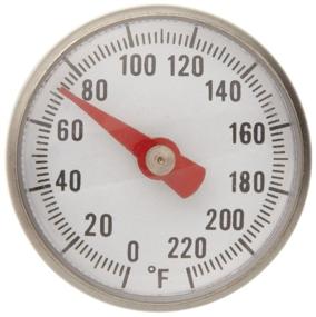 img 3 attached to 🌡️ Supco ST02 Pocket Dial Thermometer - Stainless Steel, 5" Stem, 1" Dial, 0-220°F