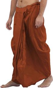 img 2 attached to Exotic India Ready Plain Dhoti Men's Clothing and Sleep & Lounge
