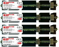 komputerbay 16gb (4x 4gb) ddr2 pc2-5300f 667mhz cl5 ecc fully buffered fb-dimm (240 pin) 16 gb with heatspreaders for apple mac computers logo