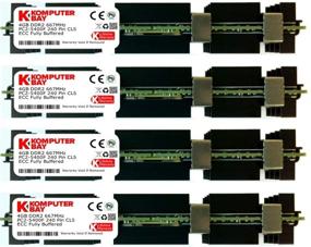 img 1 attached to Komputerbay 16GB (4X 4GB) DDR2 PC2-5300F 667MHz CL5 ECC Fully Buffered FB-DIMM (240 PIN) 16 GB with Heatspreaders for Apple Mac Computers