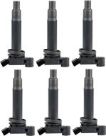 ena set of 6 ignition coil pack compatible with toyota lexus avalon camry highlander sienna es300 rx300 v6 1mzfe engine only replacement for c1175 uf-267: improved performance and reliable engine ignition coils for toyota and lexus vehicles logo
