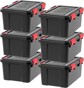 img 4 attached to IRIS Quart WEATHERTIGHT Storage Black Storage & Organization