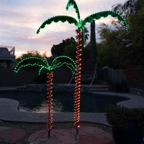 img 1 attached to 🌴 Enhance Your Indoor and Outdoor Décor with the Green LongLife 7-Feet Decorative Lighted Palm Tree!